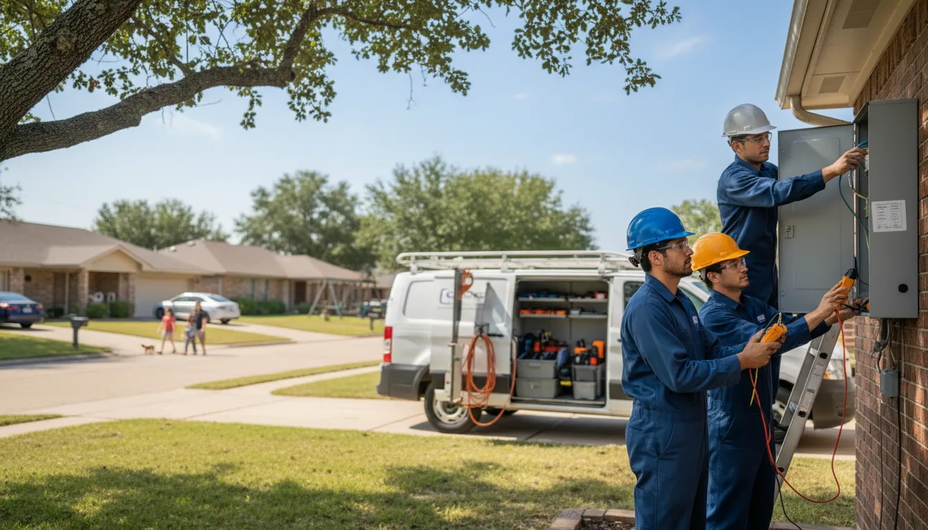 Certified electrician providing emergency electrical services in Bennington, NE